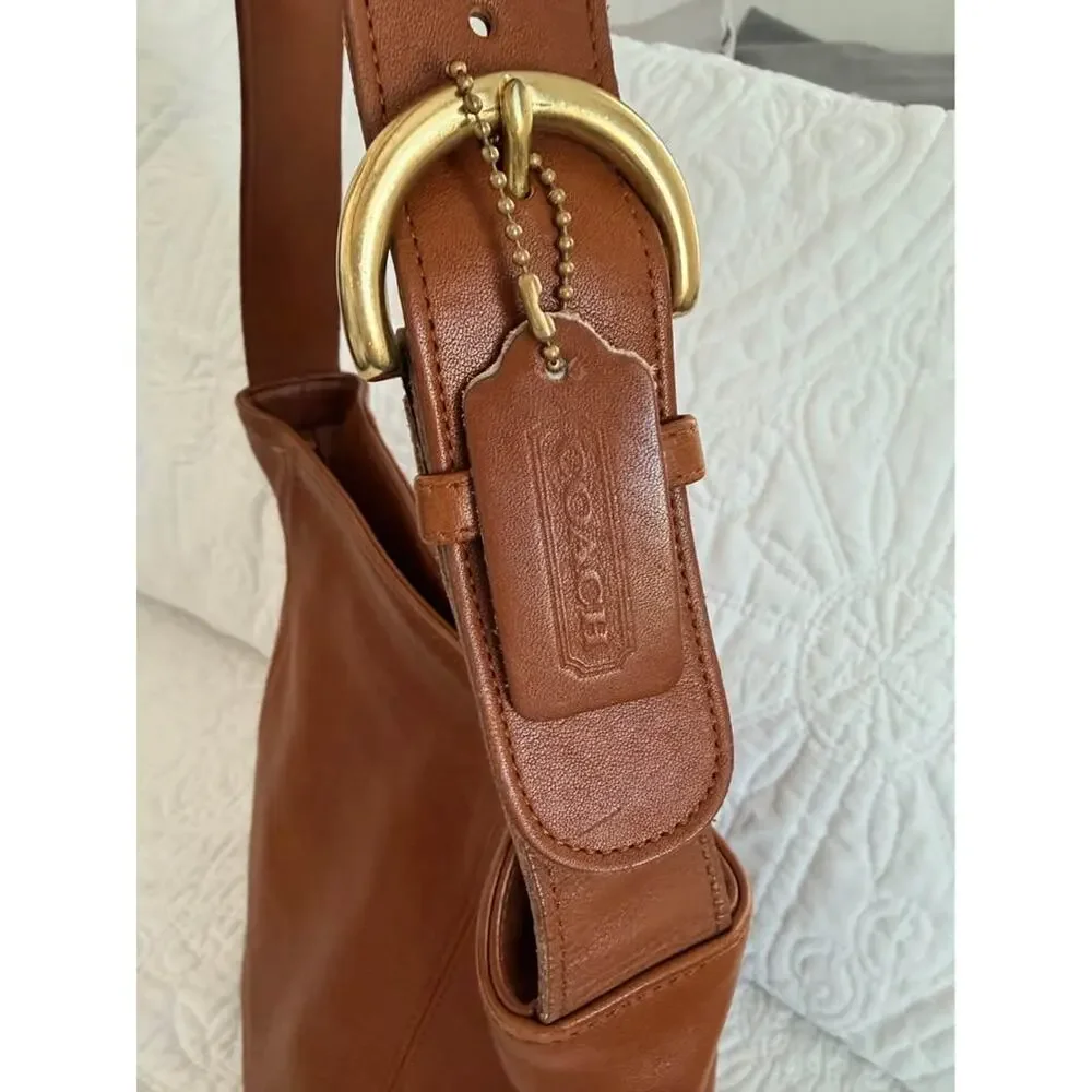Vintage Coach Legacy Bucket Bag in British Tan Leather